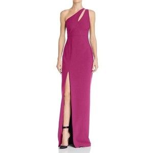 Likely Roxy One-Shoulder Gown In Raspberry Size 4 